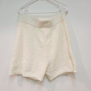 SKIMS Cozy Knit Shorts Bone Ivory Plush Soft Kardashian PJ Shorts 2X/3X